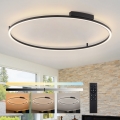 Brilagi - LED dimējams griestu gaismeklis PORTOFINO LED/85W/230V 3000–6000K Ø 120 cm melns + tālvadības pults