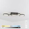 BRILAGI - LED dimējams griestu gaismeklis RINGO LED/34W/230V 3000-6000K 28x84 cm melns + tālvadības pults