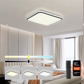 Brilagi - LED dimējams griestu gaismeklis SMART LED/36W/230V 53x53 cm 3000-6000K Wi-Fi Tuya Beacon + tālvadības pults