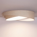 BRILAGI - LED dimējams griestu gaismeklis VELVET TWIST LED/36W/230V 3000-6000K pr. 65 cm Wi-Fi Tuya Beacon bēšs + tālvadības pults