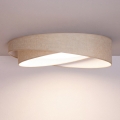 BRILAGI - LED dimējams griestu gaismeklis VELVET TWIST LED/36W/230V 3000-6000K Ø 65 cm Wi-Fi Tuya Beacon bēšs + tālvadība