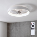Brilagi - LED dimējams griestu ventilators 34W/230V, Ø 50 cm, balts, ar tālvadības pulti