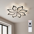 Brilagi - LED dimējams griestu ventilators LED/44W/230V 3000-6500K diametrs 90 cm melns + tālvadības pults