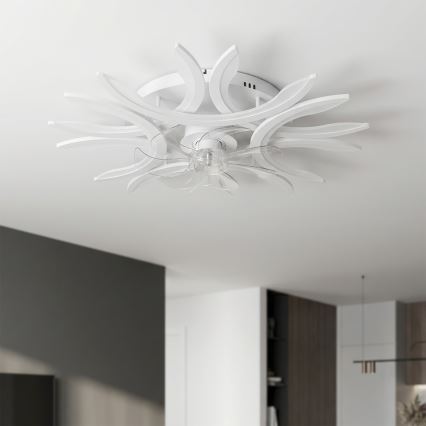 Brilagi - LED aptumšojams griestu ventilators LED/70W/230V 3000-6500K Ø 76 cm balts + tālvadības pults