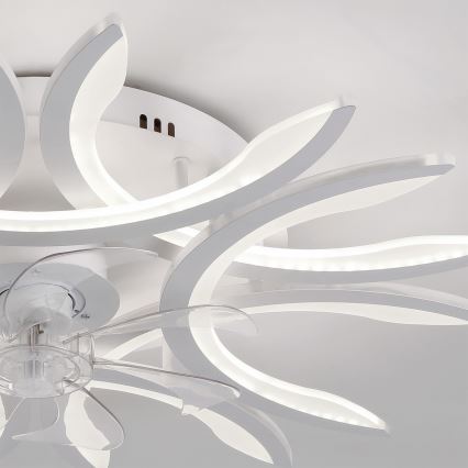 Brilagi - LED aptumšojams griestu ventilators LED/70W/230V 3000-6500K Ø 76 cm balts + tālvadības pults