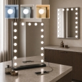 BRILAGI - LED dimējams grima spogulis HOLLYWOOD LED/15W/230V CCT + 2x USB 55x77 cm melns