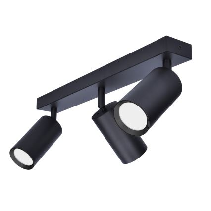 Brilagi - LED RGBW regulējams spota gaismeklis SELE 3xGU10/4,8W/230V 3000K melns + tālvadība