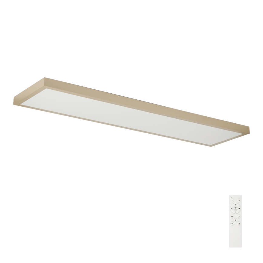 Brilagi - FRAME SMART LED vannas istabas griestu gaismeklis ar regulējamu spilgtumu LED/50W/230V 120x30 cm 3000-6000K IP44 bēšs + tālvadības pults