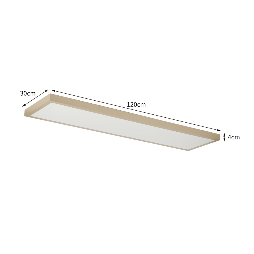 Brilagi - FRAME SMART LED vannas istabas griestu gaismeklis ar regulējamu spilgtumu LED/50W/230V 120x30 cm 3000-6000K IP44 bēšs + tālvadības pults