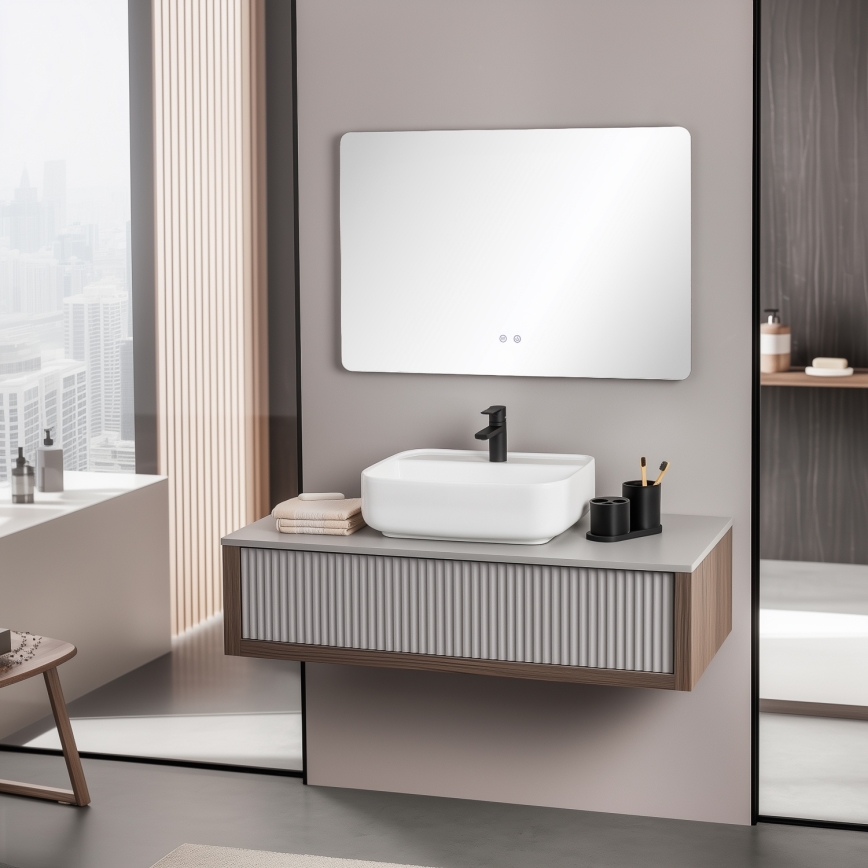 Brilagi - LED vannas istabas sildāmais spogulis DIANA LED/20W/230V 60x90 cm IP44 CRI 90 dimējams + CCT