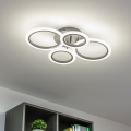 Brilagi - LED dimējams virsmas griestu lustrs ORBITS LED/50W/230V 3000-6500K melns + tālvadība