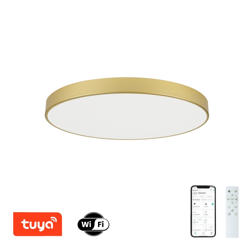 Brilagi - Regulējams LED griestu gaismeklis POOL SMART LED/100W/230V 3000-6000K 80 cm zelta Wi-Fi Tuya + tālvadības pults