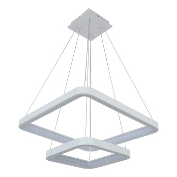 Brilagi - LED dimerējams piekārtais lustrs uz kabeļa FALCON SLIM LED/78W/230V 3000-6500K 50x50 cm balts + tālvadības pults