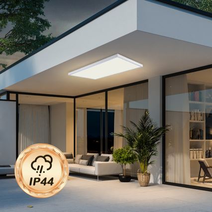 Brilagi - LED ar regulējamu spilgtumu vannas istabas griestu gaismeklis FRAME SMART LED/96W/230V 120x60 cm 3000-6000K IP44 balts + tālvadības pults