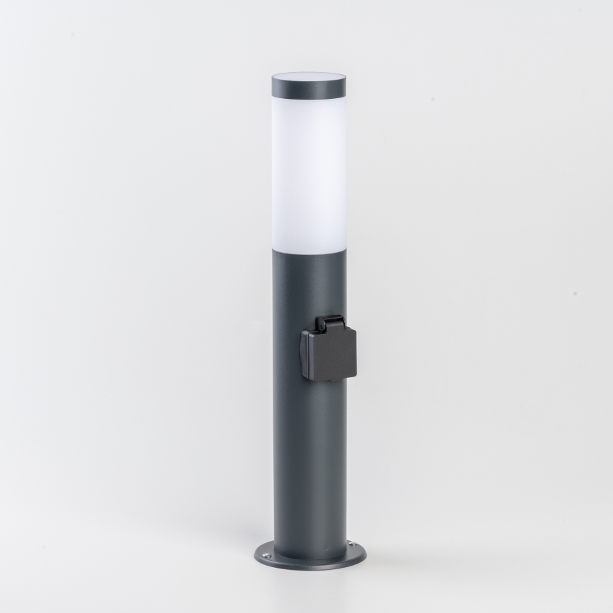 BRILAGI - LED regulējama āra lampa ar kontaktligzdu ELIA 1xE27/6W/230V 2700-6500K IP44 Wi-Fi 50 cm antracīts