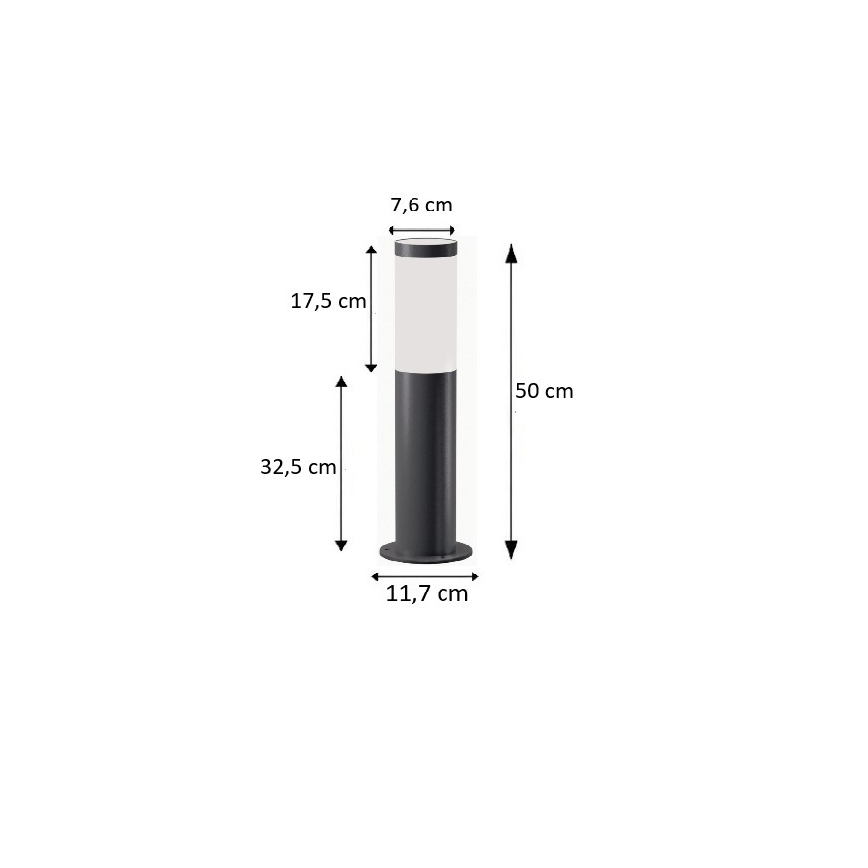 BRILAGI - LED regulējama āra lampa ELIA 1xE27/6W/230V 2700-6500K IP44 Wi-Fi 50 cm antracīts