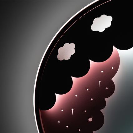 Brilagi - regulējama LED bērnu griestu lampa UNICORN LED/68W/230V 3000-6000K Ø 49 cm + tālvadības pults