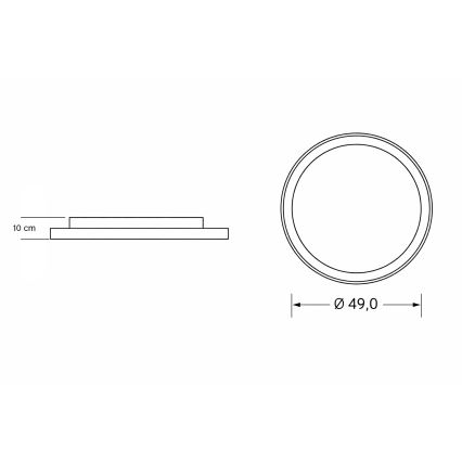 Brilagi - regulējama LED bērnu griestu lampa UNICORN LED/68W/230V 3000-6000K Ø 49 cm + tālvadības pults