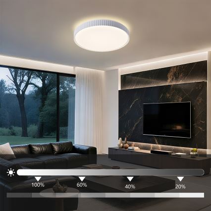 Brilagi - LED regulējams griestu gaismeklis CORVO LED/72W/230V 3000-6000K balta Ø 50 cm + tālvadība