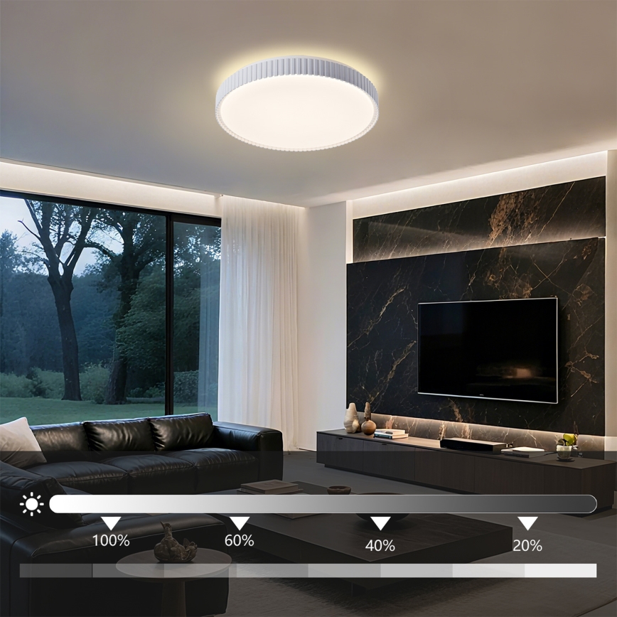 Brilagi - LED regulējams griestu gaismeklis CORVO LED/72W/230V 3000-6000K balta Ø 50 cm + tālvadība