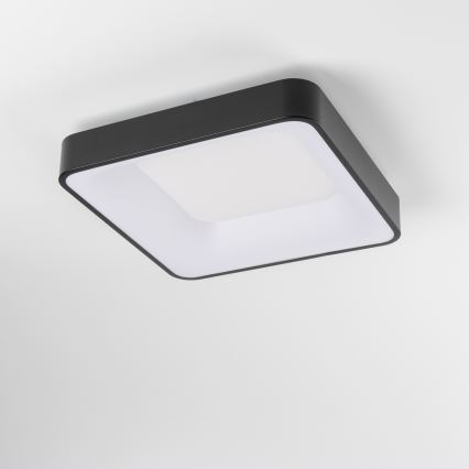 Brilagi - LED dimmējamais griestu gaismeklis FALCON II LED/80W/230V 3000-6500K 40x40 cm melns + tālvadības pults