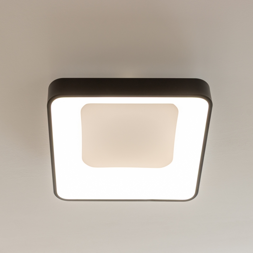 Brilagi - LED dimmējamais griestu gaismeklis FALCON II LED/80W/230V 3000-6500K 40x40 cm melns + tālvadības pults