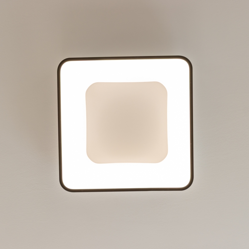 Brilagi - LED dimmējamais griestu gaismeklis FALCON II LED/80W/230V 3000-6500K 40x40 cm melns + tālvadības pults