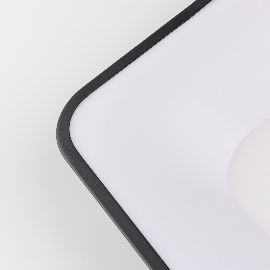 Brilagi - LED dimmējamais griestu gaismeklis FALCON II LED/80W/230V 3000-6500K 40x40 cm melns + tālvadības pults