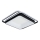 Brilagi - LED dimmējama griestu lampa IRIS LED/102W/230V 3000-6000K 50x50 cm melna + tālvadības pults