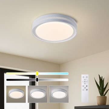 Brilagi - LED dimmējama griestu lampa KREON LED/54W/230V 3000-6000K melna diam. 38 cm + tālvadības pults