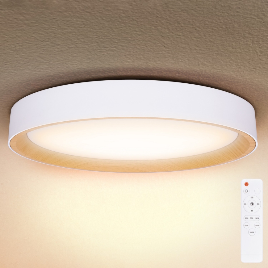 Brilagi - LED dimmējams griestu gaismeklis LARIOS LED/72W/230V 3000-6500K balts Ø 59 cm + tālvadība
