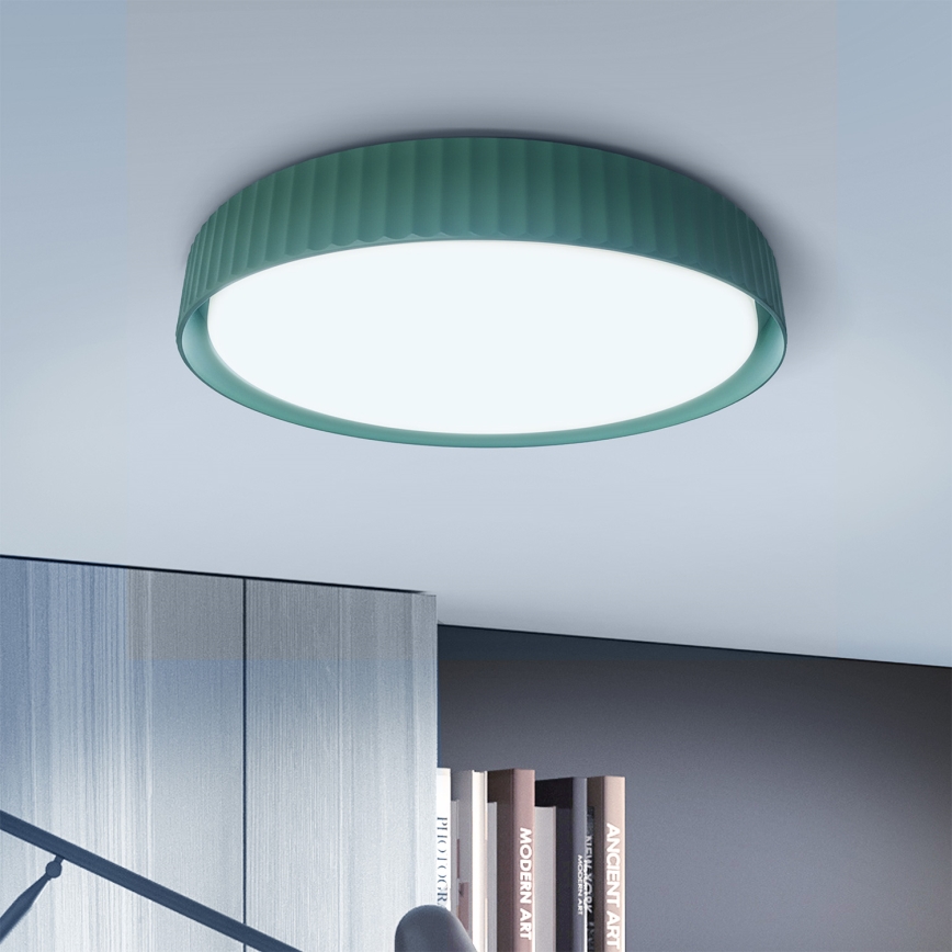 Brilagi - LED griestu gaismeklis ar regulējamu spilgtumu LUCIA LED/60W/230V 3000-6500K Ø 59 cm zaļš + tālvadības pults