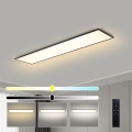 Brilagi - LED dimmējama griestu lampa SLIMFRAME LED/58W/230V 120x30 cm 3000-6000K melna + tālvadība
