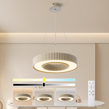 Brilagi - LED dimmējama karājamā lampa uz kabeļa LUMIX LED/48W/230V 3000-6000K bēša Ø 50 cm + tālvadība