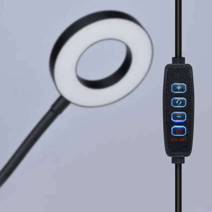 Brilagi -LED Dimmējama lampa ar klipu ORBELA LED/8W/5V 3000/4000/5000K melna