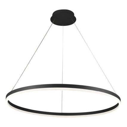 Brilagi - LED lustrs ar regulējamu gaismas intensitāti uz troses CIRCLE LED/55W/230V 3000-6500K Ø 80 cm melna + ar tālvadības pulti