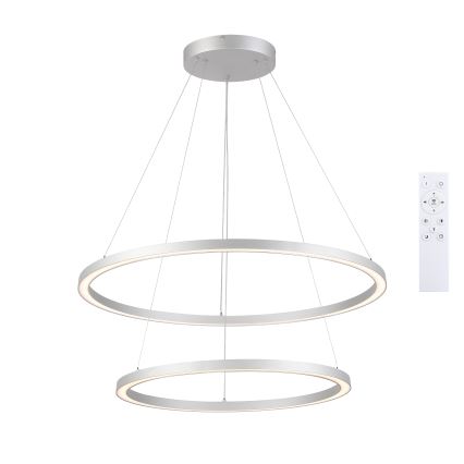 Brilagi - PORTOFINO LED lustra uz kabeļa ar regulējamu spilgtumu LED/98W/230V 3000-6000K Ø 80 cm sudraba + tālvadības pults