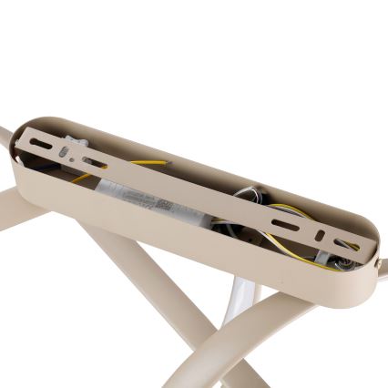 Brilagi - LED regulējama virsmontēta griestu lampa TWISTER LED/60W/230V 3000-6000K bēša + tālvadības pults