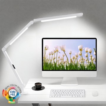 Brilagi - LED dimmējama skārienjūtīga lokana galda lampa VARIO LED/12W/230V 3000/4000/5000/6500K CRI 92 balta