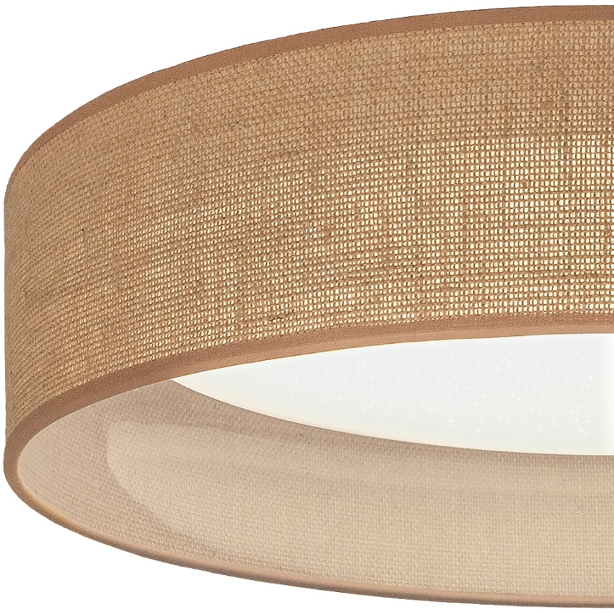 BRILAGI - ar regulējamu spilgtumu LED griestu gaismeklis VELVET SMARTIX STARS LED/36W/230V 3000-6000K pr. 55 cm, bēšs, Wi-Fi Tuya Beacon + tālvadība