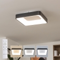BRILAGI - LED dimmējamais griestu gaismeklis FALCON II LED/80W/230V 3000-6500K 40x40 cm melns + tālvadības pults