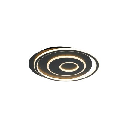 Brilagi - IRIS LED griestu gaismeklis ar regulējamu spilgtumu 83W/230V 3000-6000K 46x50 cm melns + tālvadības pults