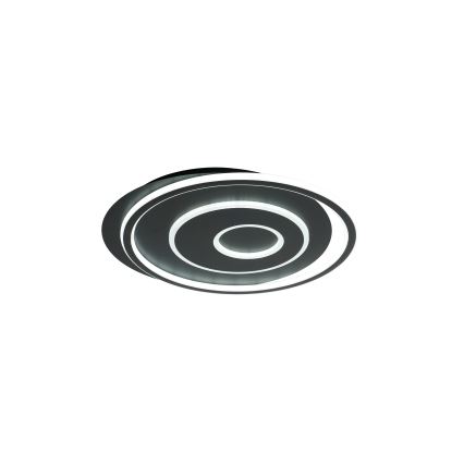 Brilagi - IRIS LED griestu gaismeklis ar regulējamu spilgtumu 83W/230V 3000-6000K 46x50 cm melns + tālvadības pults