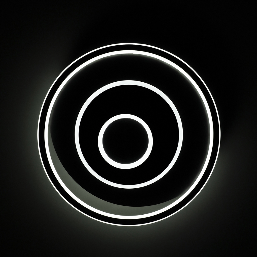 BRILAGI - IRIS LED griestu gaismeklis ar regulējamu spilgtumu 83W/230V 3000-6000K 46x50 cm melns + tālvadības pults