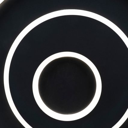 BRILAGI - IRIS LED griestu gaismeklis ar regulējamu spilgtumu 83W/230V 3000-6000K 46x50 cm melns + tālvadības pults