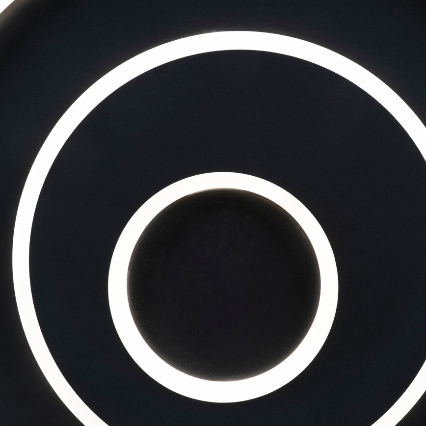 BRILAGI - IRIS LED griestu gaismeklis ar regulējamu spilgtumu 83W/230V 3000-6000K 46x50 cm melns + tālvadības pults