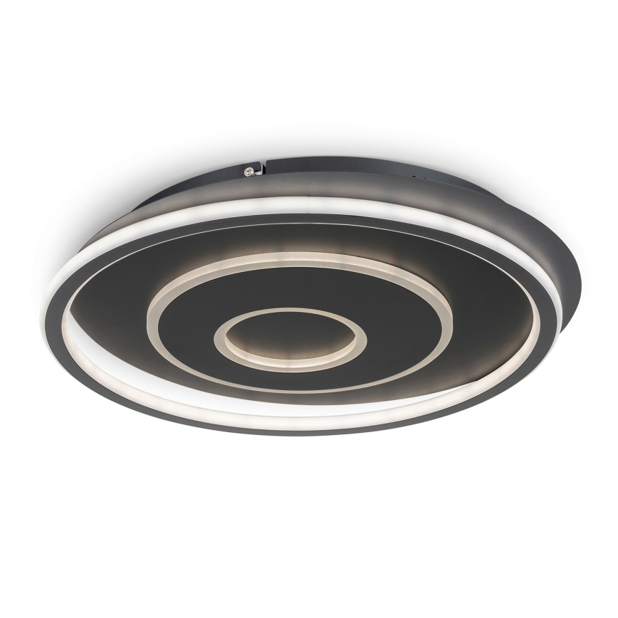 BRILAGI - IRIS LED griestu gaismeklis ar regulējamu spilgtumu 83W/230V 3000-6000K 46x50 cm melns + tālvadības pults