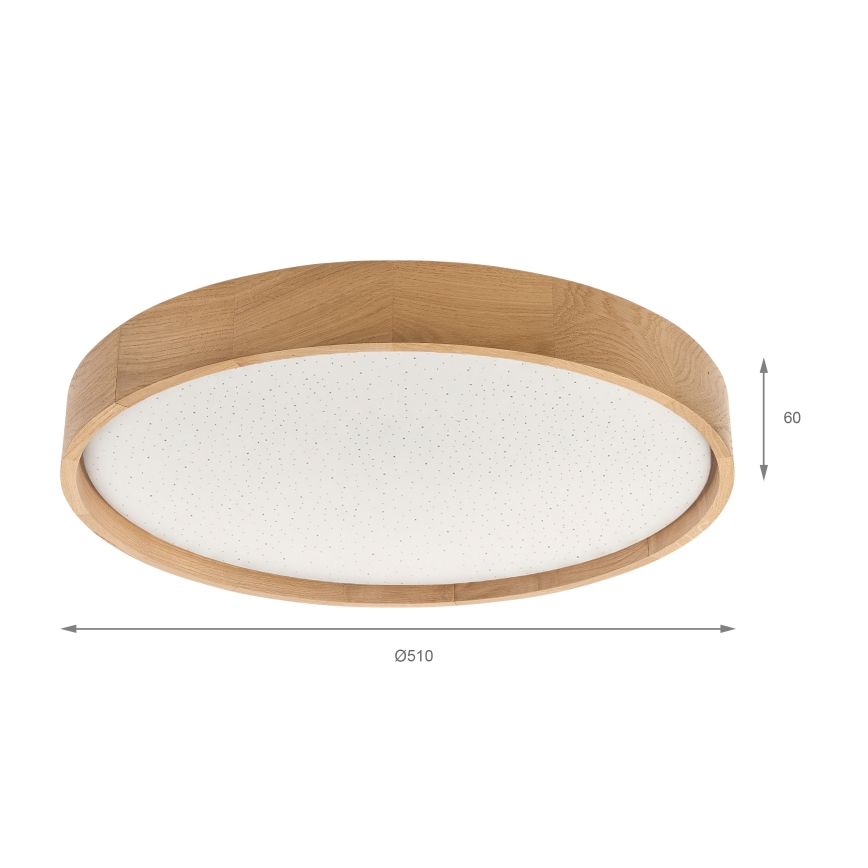 Brilagi - LED regulējama griestu lampa MANAROLA SMART STARS LED/36W/230V 3000-6000K Wi-Fi Tuya Beacon pr. 51 cm + tālvadības pults