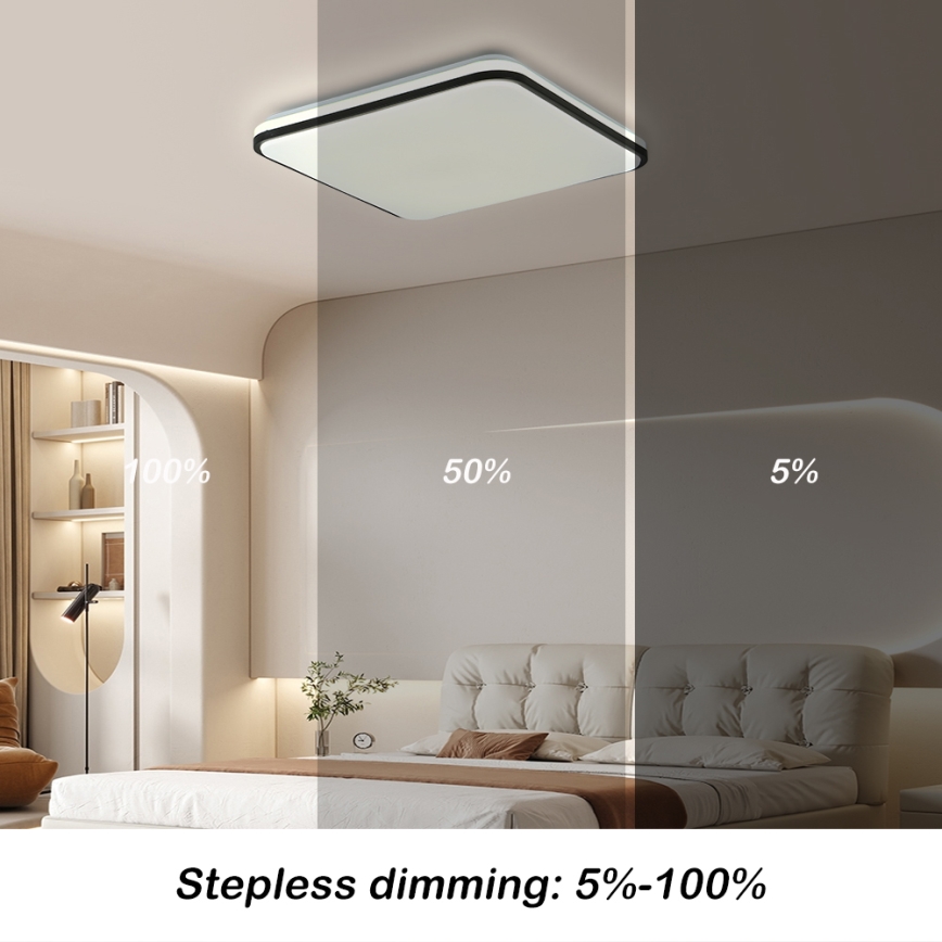 Brilagi - SMART LED griestu gaismeklis ar regulējamu spilgtumu LED/24W/230V 43x43 cm 3000-6000K Wi-Fi Tuya Beacon + tālvadības pults