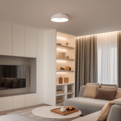 Brilagi - LED aptumšojams stropas gaismeklis FALCON II LED/67W/230V 3000-6500K Ø 40 cm balts + tālvadības pults